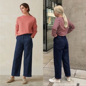 TOAST Ashley Jeans Organic Cotton Denim, Indigo Size US 4 / UK 8